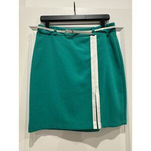 COM' ELLE Paris Women Skirt Size 3 Green